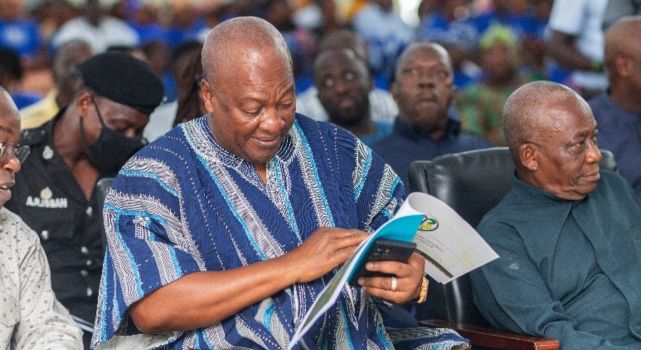 THE INAUGURAL FORUM WITH NDC PRESIDENTIAL CANDIDATE JOHN DRAMANI MAHAMA AT THE GNAT HALL IN ACCRA, GHANA WITH CIBA